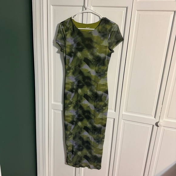 No Boundaries Dresses & Skirts - No Boundaries Camouflage Green and Black Midi Dress